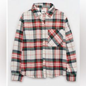 AERIE / American Eagle Flannel Top